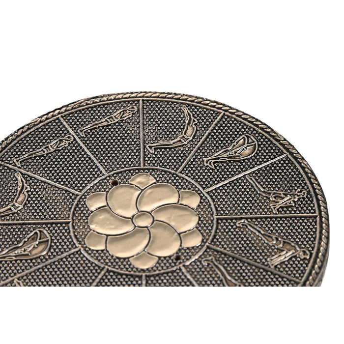 Suport DKD Home Decor Tămâie Lemn Aluminiu 10 x 10 x 1 cm Indian
