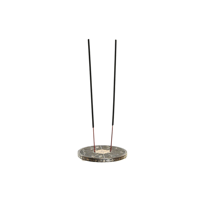 Suport DKD Home Decor Tămâie Lemn Aluminiu 10 x 10 x 1 cm Indian