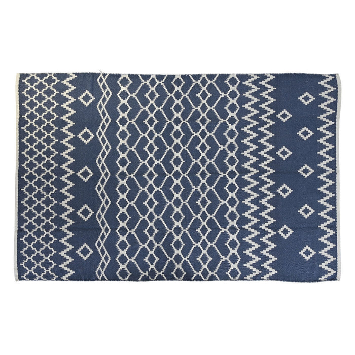 Covor DKD Home Decor Albastru Alb Arab (120 x 180 x 1 cm)