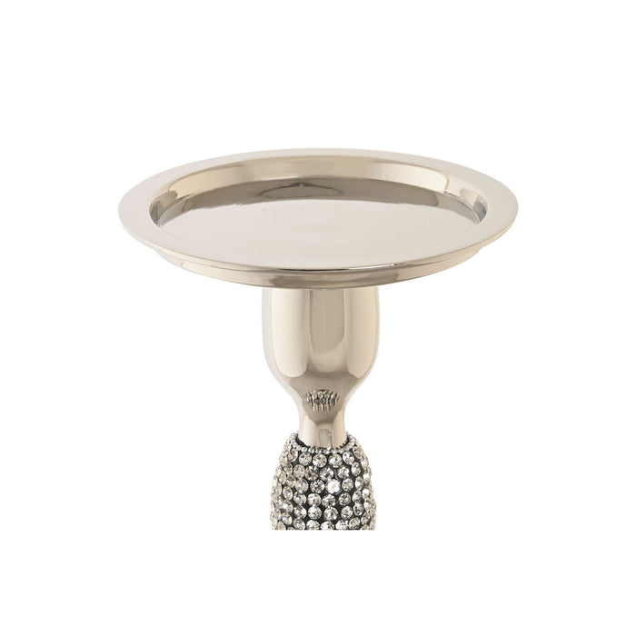 Suport de Lumânări DKD Home Decor Argintiu Acrilic Aluminiu 12 x 12 x 36 cm