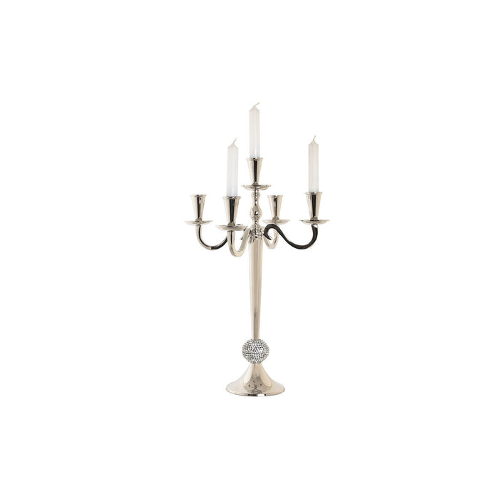 Candelabru DKD Home Decor Argintiu Acrilic Aluminiu Cromat 30 x 30 x 47 cm