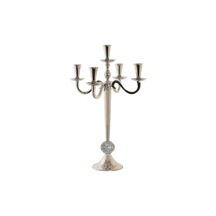 Candelabru DKD Home Decor Argintiu Acrilic Aluminiu Cromat 30 x 30 x 47 cm