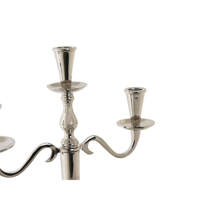 Candelabru DKD Home Decor 30 x 12 x 46 cm Argintiu Aluminiu Cromat