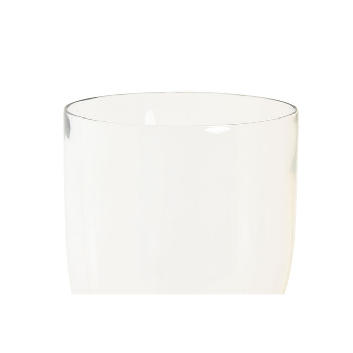 Suport de Lumânări DKD Home Decor 16 x 16 x 41 cm Argintiu Aluminiu Acrilic