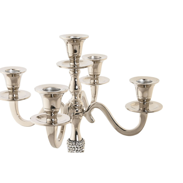 Candelabru DKD Home Decor Argintiu Aluminiu Acrilic 26 x 26 x 36 cm