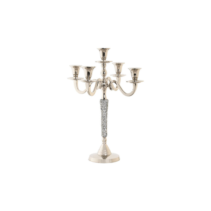 Candelabru DKD Home Decor Argintiu Aluminiu Acrilic 26 x 26 x 36 cm