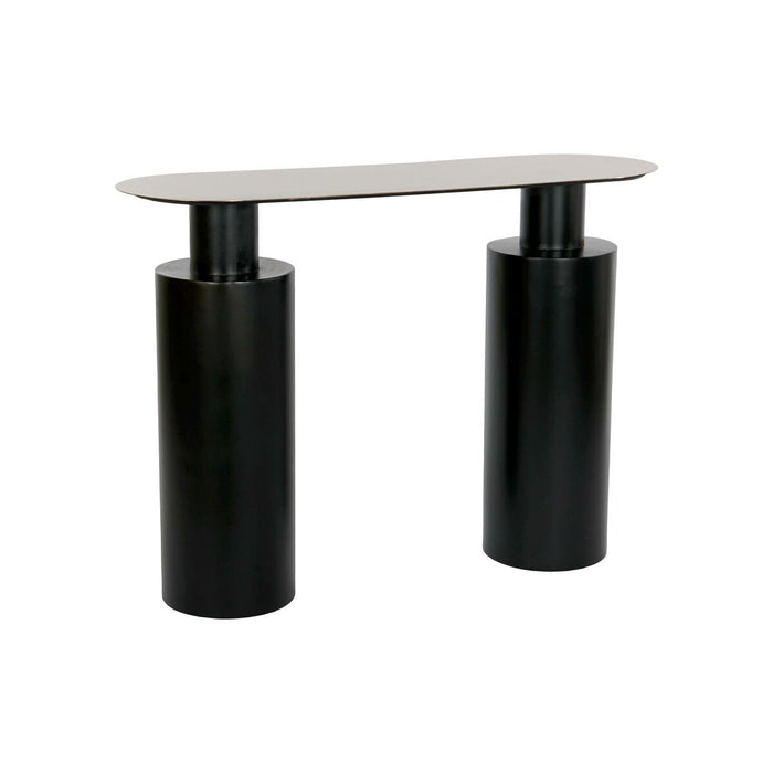 Masa laterală DKD Home Decor 107 x 36 x 78 cm Negru Auriu* Fier