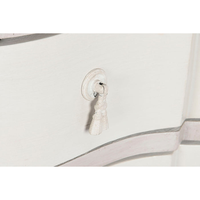 Comodă DKD Home Decor 155 x 51,5 x 90,5 cm Alb Crem Lemn de mango Lemn MDF