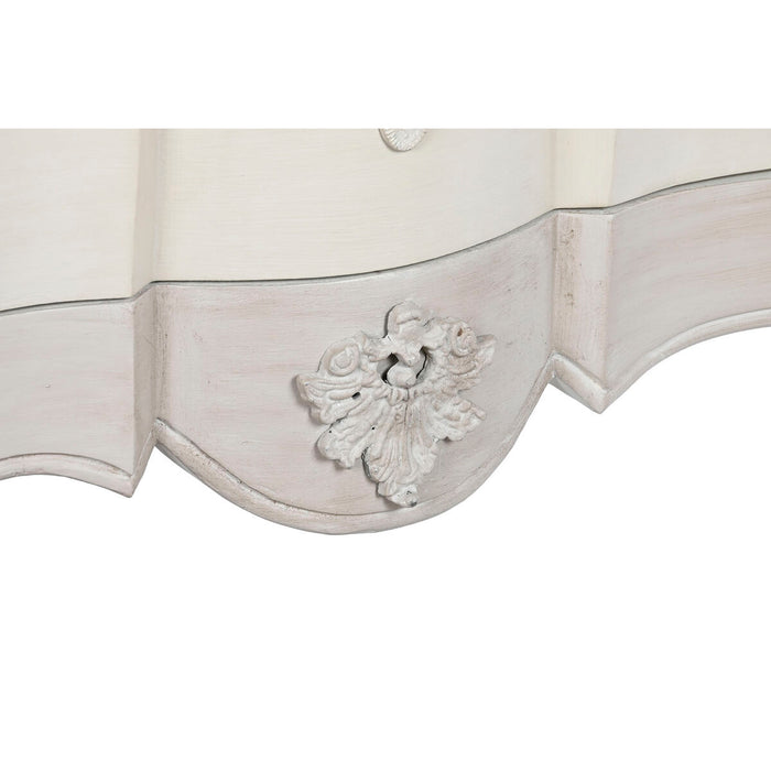 Comodă DKD Home Decor 155 x 51,5 x 90,5 cm Alb Crem Lemn de mango Lemn MDF