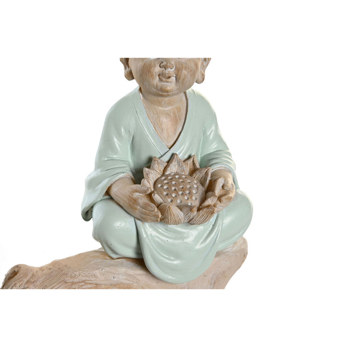 Figură Decorativă DKD Home Decor 34,5 x 9 x 18,5 cm Multicolor Călugăr Oriental