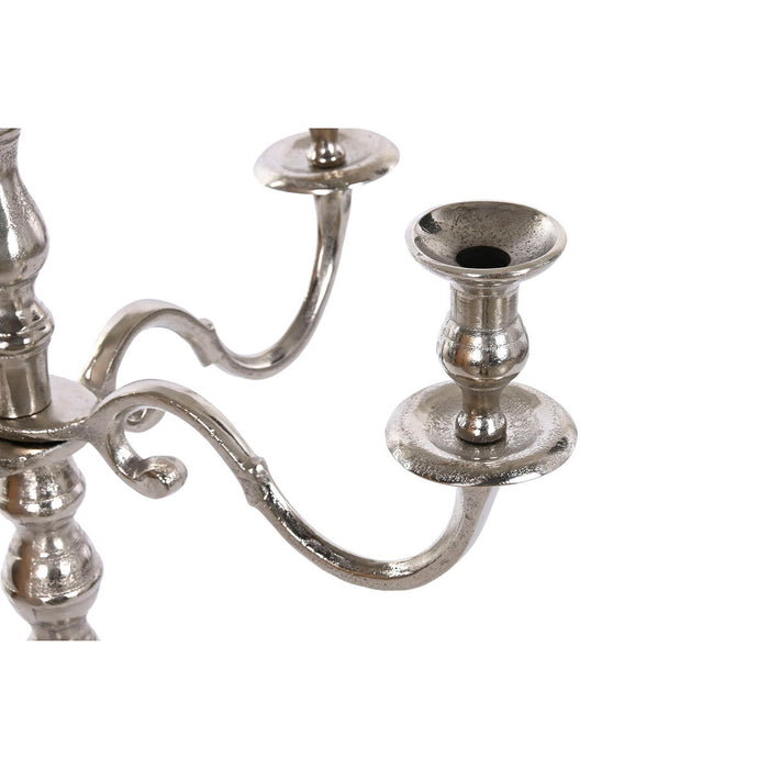 Candelabru DKD Home Decor 56 x 56 x 100 cm Argintiu Aluminiu