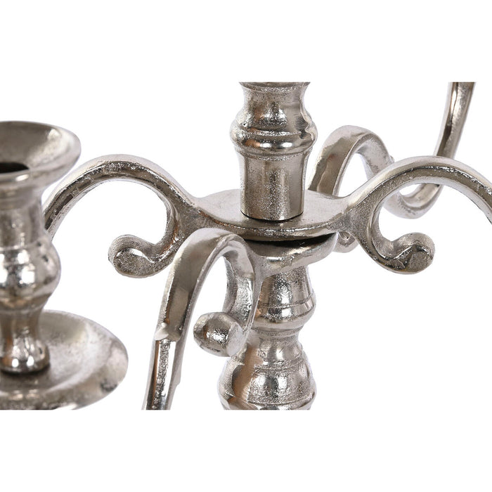 Candelabru DKD Home Decor 56 x 56 x 100 cm Argintiu Aluminiu