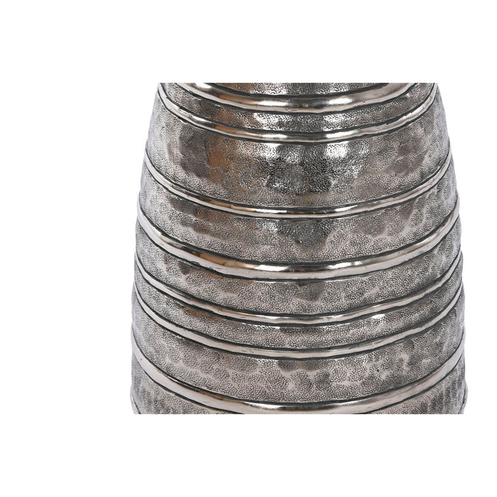 Vază DKD Home Decor 24 x 24 x 67 cm Finisaj învechit Argintiu Auriu* Aluminiu Modern (2 Unități)