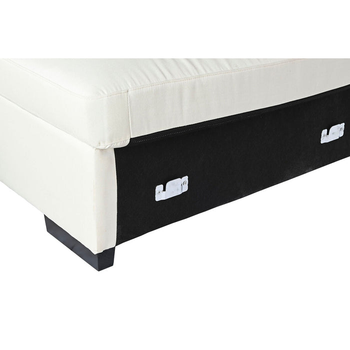 Canapea Șezlong DKD Home Decor Bej Crem Lemn Modern 386 x 218 x 88 cm