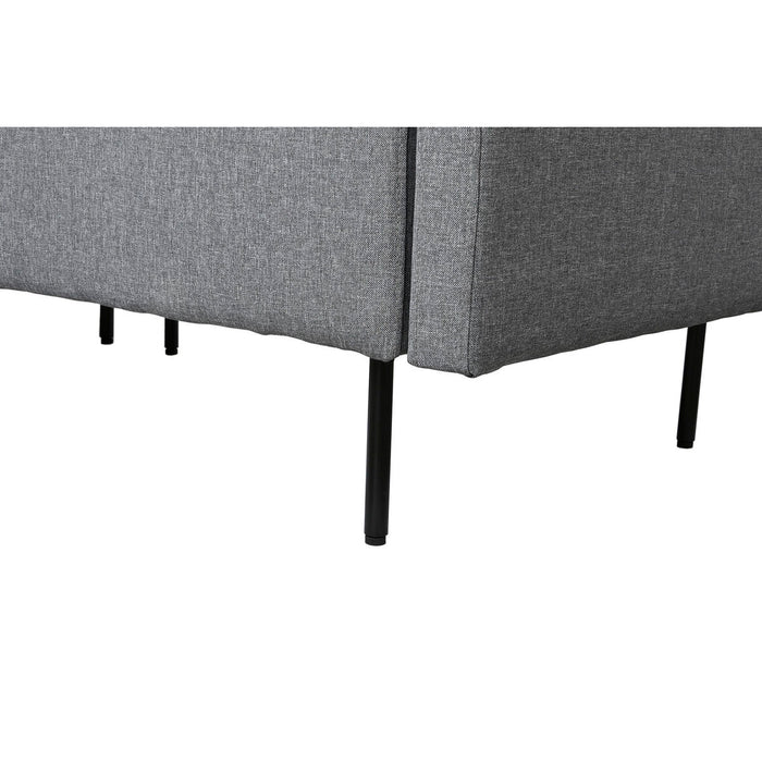 Canapea Șezlong DKD Home Decor Gri Metal Modern 276 x 152,5 x 84 cm