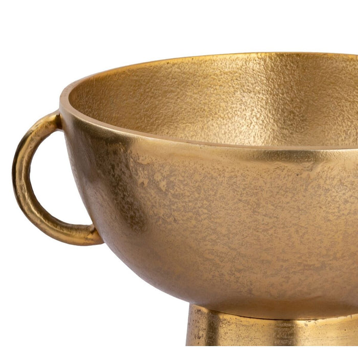 Vază DKD Home Decor 30 x 24 x 20 cm Negru Auriu* Aluminiu Modern (2 Unități)