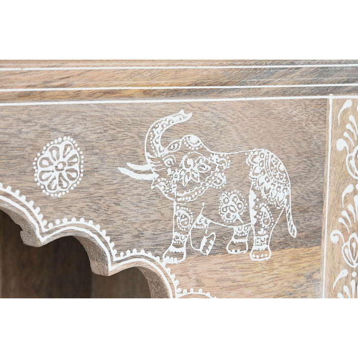 Librărie DKD Home Decor Albastru Alb Multicolor Natural Lemn de mango Lemn MDF 61 x 30 x 152 cm