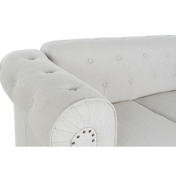 Canapea DKD Home Decor Alb Crem Lemn Vintage 162 x 84 x 77 cm