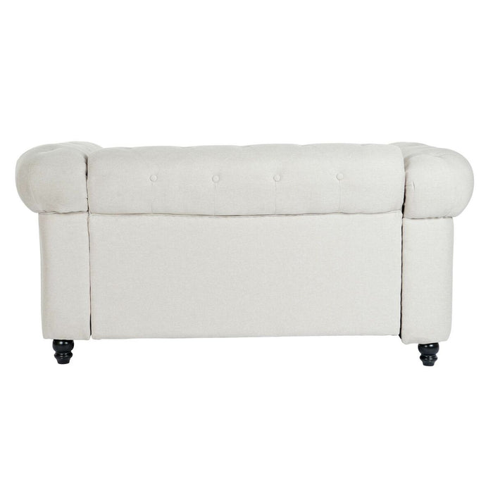 Canapea DKD Home Decor Alb Crem Lemn Vintage 162 x 84 x 77 cm