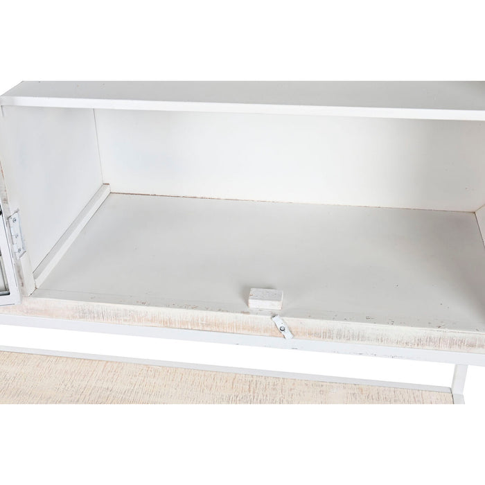 Raft DKD Home Decor Alb Negru Metal Lemn de mango 170 x 45 x 200 cm