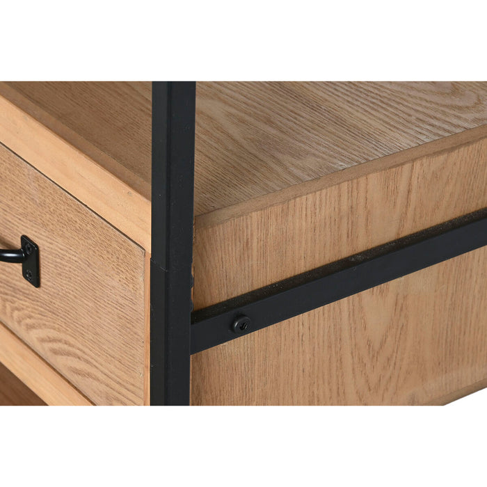 Raft DKD Home Decor Maro Negru Metal Lemn MDF 80 x 33 x 160 cm (1)