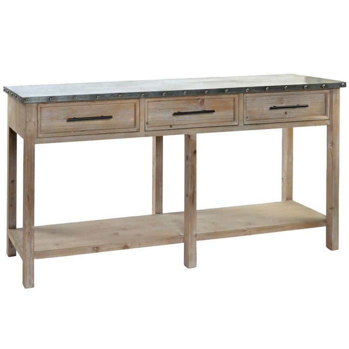 Console DKD Home Decor Lemn Aluminiu 160 x 40,5 x 81 cm