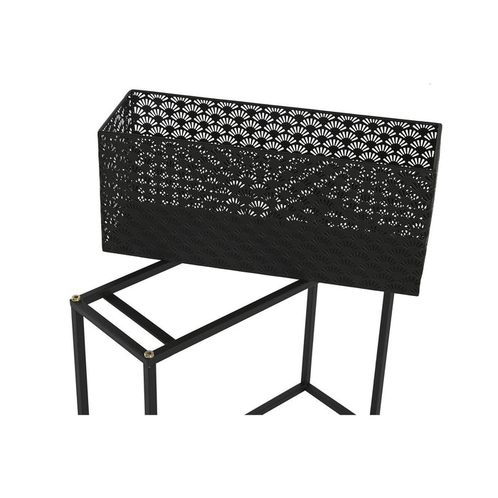 Set de jardiniere DKD Home Decor 60 x 22 x 70 cm Negru Metal