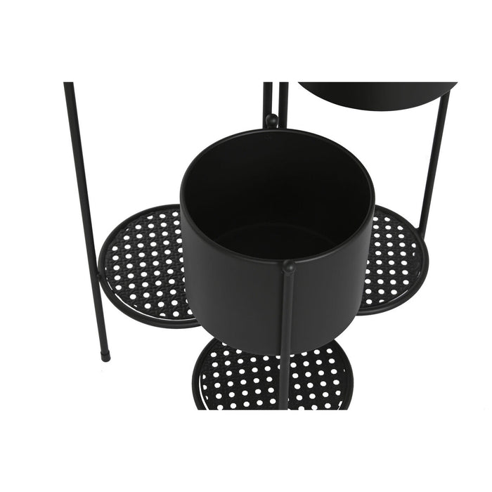 Ghiveci DKD Home Decor 40 x 15 x 80 cm 40 x 28 x 79,5 cm Negru Auriu* Metal (2 Unități)
