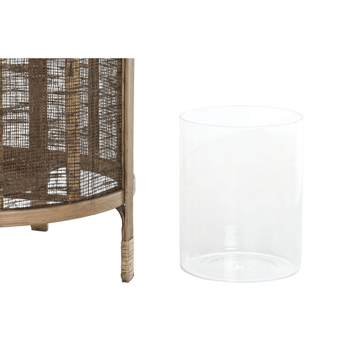 Suport de Lumânări DKD Home Decor Natural Maro 31 x 31 x 60 cm