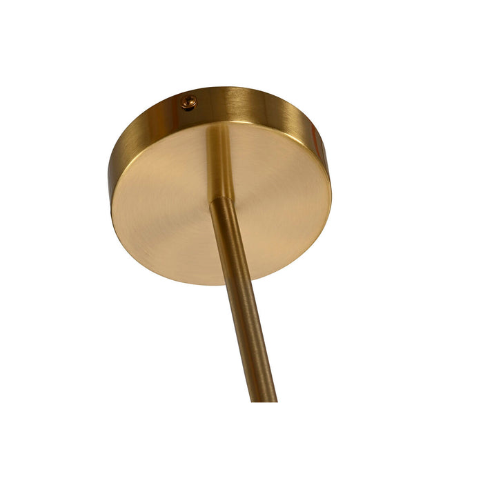 Lustră DKD Home Decor Alb Auriu* Metal Geam 9 W 110 x 38 x 38 cm
