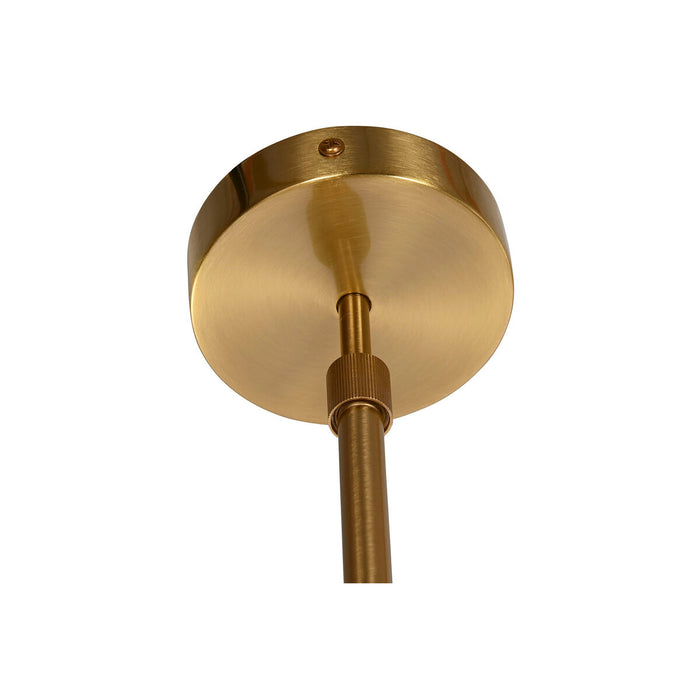 Lustră DKD Home Decor 83 x 36 x 36 cm Geam Auriu* Metal Alb