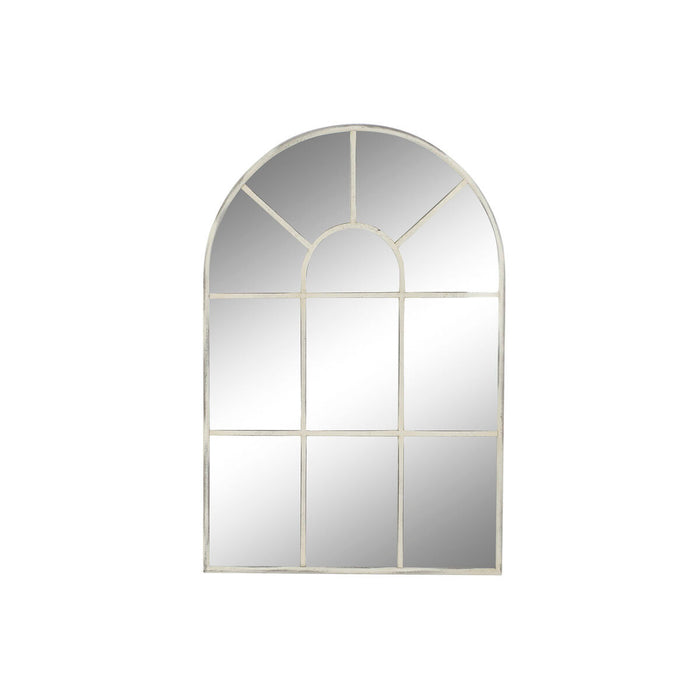 Oglindă de perete DKD Home Decor 82 x 2,5 x 122 cm Metal Alb Vintage Fereastră