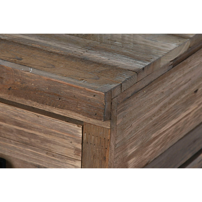Consolă DKD Home Decor Negru Maro închis Metal Brad Lemn Reciclat 120 x 34,5 x 85 cm