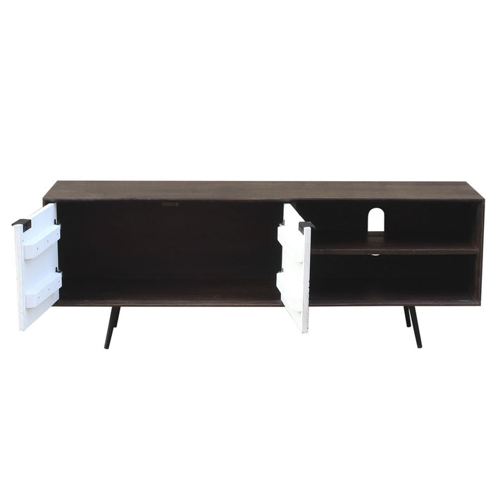 Mobilă TV DKD Home Decor Maro închis 140 x 35 x 50 cm Lemn de mango