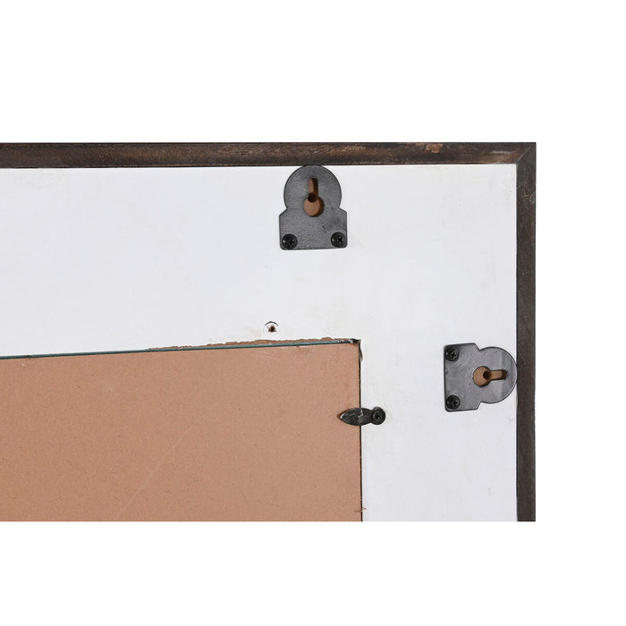 Oglindă de perete DKD Home Decor 130 x 4 x 70 cm Geam Alb Lemn de mango Modern