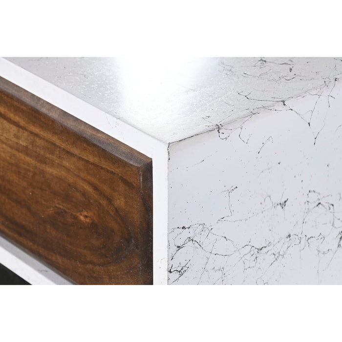 Consolă DKD Home Decor Metal Alb Lemn de mango 105 x 35 x 77 cm