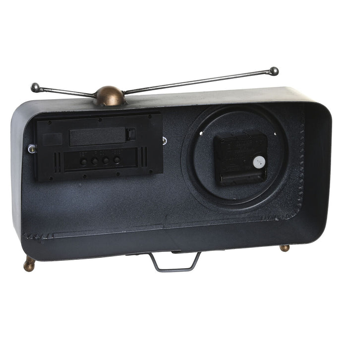 Stolní hodiny DKD Home Decor 33 x 11,5 x 26 cm Gri Cupru Fier Vintage (2 Unități)