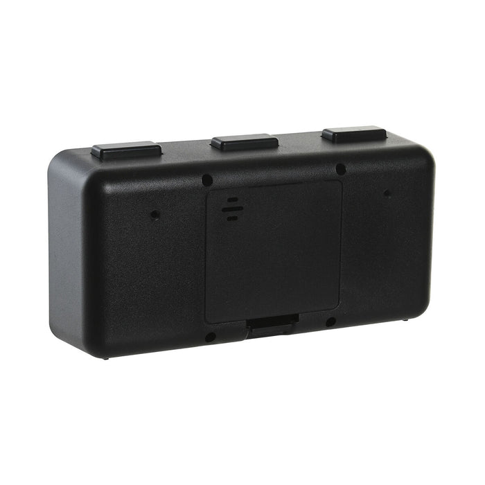Ceas Deșteptător DKD Home Decor 17 x 5 x 9 cm Negru Alb PVC (2 Unități)