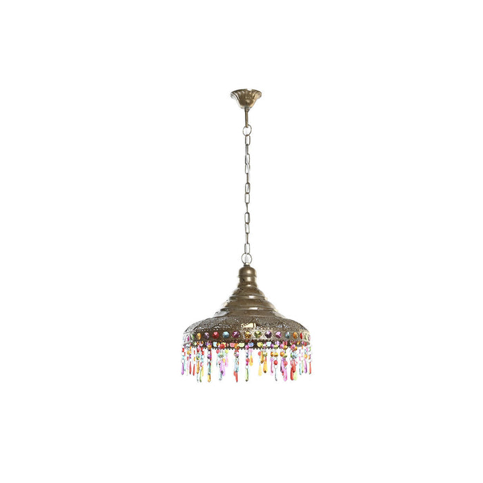 Lustră DKD Home Decor 37 x 37 x 38 cm Auriu* Metal Multicolor 50 W