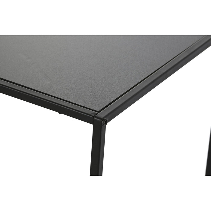 Raft DKD Home Decor 100 x 30 x 70 cm Negru Metal Maro Lemn MDF