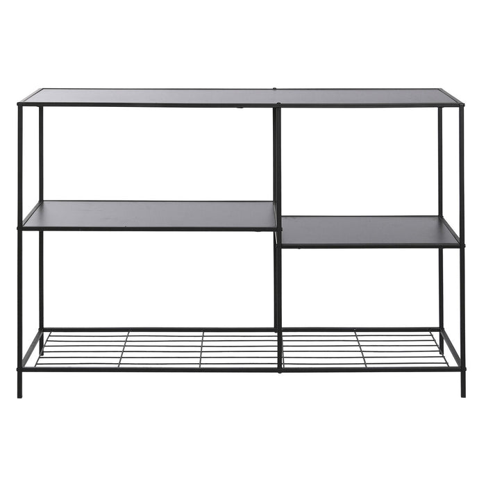 Raft DKD Home Decor 100 x 30 x 70 cm Negru Metal Maro Lemn MDF