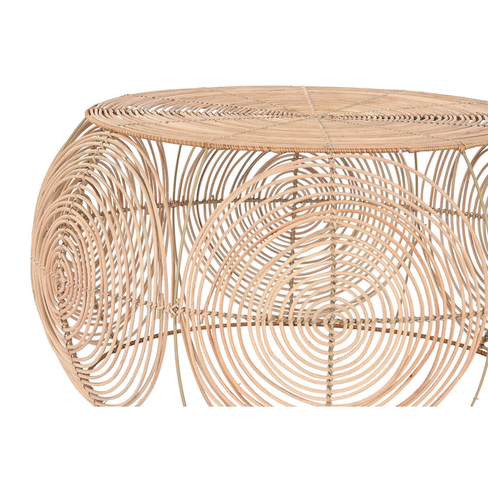 Set de 2 mese DKD Home Decor 80 x 80 x 40 cm Maro Deschis