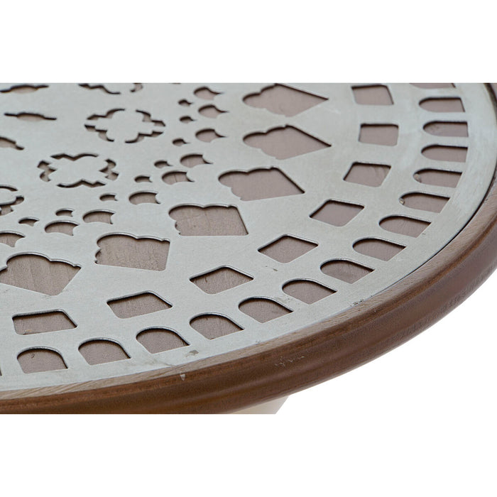 Masa laterală DKD Home Decor 55,5 x 55,5 x 53 cm Brad Metal