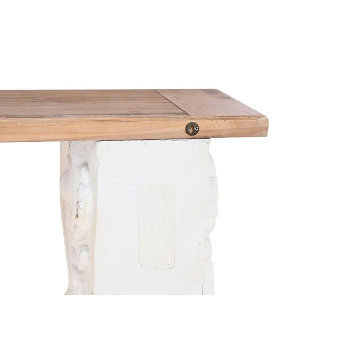 Consolă DKD Home Decor 153 x 32,5 x 93 cm Brad Maro Alb Magneziu