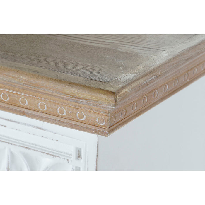 Partea din față a șemineului DKD Home Decor Brad Lemn MDF 137,5 x 29,5 x 106,5 cm 137,5 x 29,5 x 101 cm 137,5 x 29,5 x 36 cm