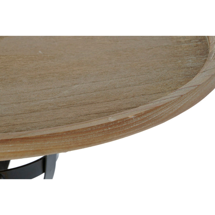 Masa laterală DKD Home Decor Brad Negru Metal 60 x 60 x 63,5 cm