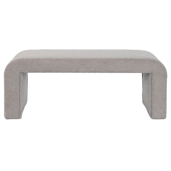 Banchetă DKD Home Decor Gri Poliester 112 x 42 x 46 cm