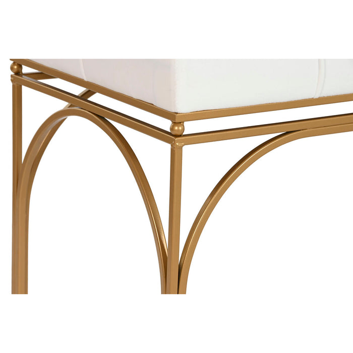 Banchetă DKD Home Decor Alb Metal 80 x 40 x 48 cm (2 Unități)
