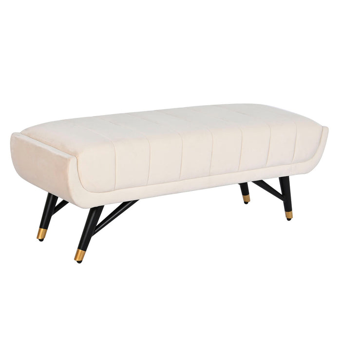 Banchetă DKD Home Decor Crem 120 x 40 x 42 cm