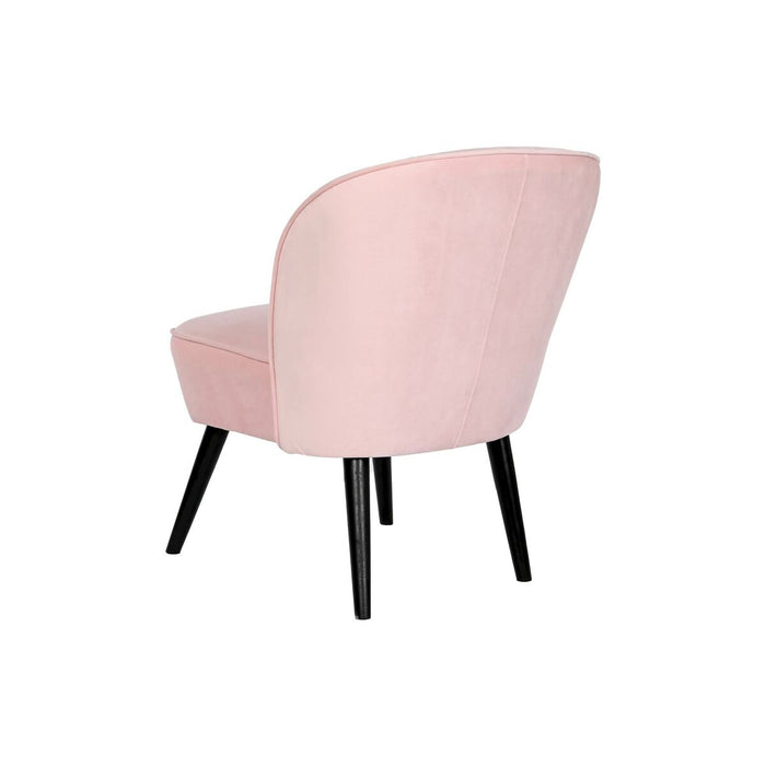 Fotoliu DKD Home Decor Negru Roz deschis Lemn 60 x 70 x 78 cm